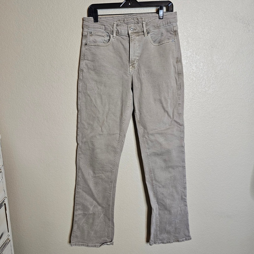 8 LONG American Eagle Outfitters Olive 90s Bootcut Jeans Tall‎